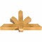 Ekena Millwork Redmond Rough Sawn Timber Gable Bracket, Western Red Cedar, 36"W x 23"H x 4"D x 4"F, 15/12 Pitch GBW036X23X0404RED00RWR - alternate 5